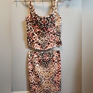 Etcetera Tank and Skirt Animal Print Set, Size 4